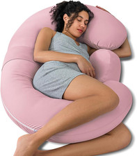 Pregnancy Pillow - E Shaped Full Body Pillow for Sleeping Maternity Wedge Pillow
