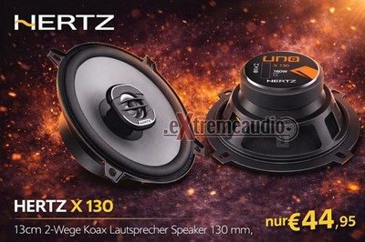 Hertz X 130 13 cm (5.25'') 2-Wege Koaxial Lautsprecher Set 160 Watt - 1 Paar