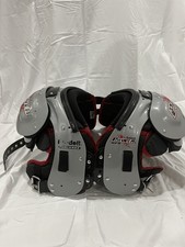 Riddell Power SPX Football Shoulder Pads Gray Black Red Padded Adjustable