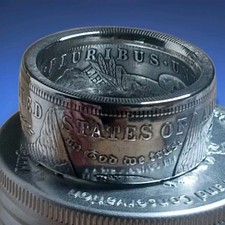 1921 Morgan Silver Dollar Coin Ring sizes 9-14 handmade 