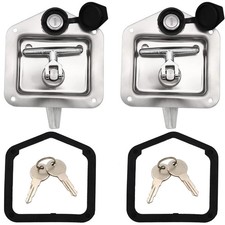THandle Latch, 2 Truck Tool Box Latch Stainless Steel Lock Replacement Handle...