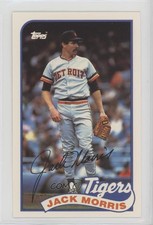 1989 Topps/LJN Baseball Talk Jack Morris #68 HOF 0ty5