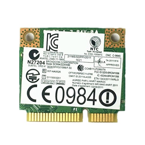 Electronic component 1*WLAN card 3*2.7Cm BCM943228HMB 04W3764 Brand new - Photo 5/7