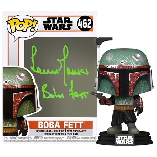Temuera Morrison Autographed Star Wars Boba Fett Pop Vinyl Figure #462