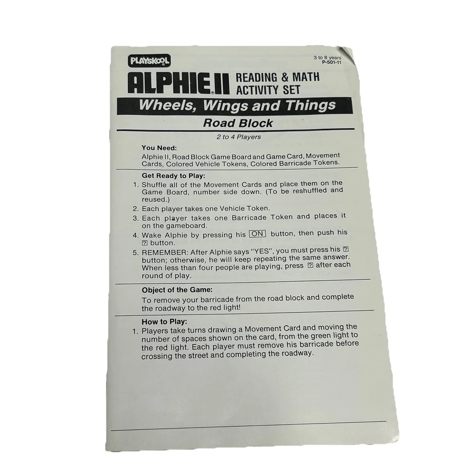 Juego de actividades de lectura y matemáticas Alphie II ruedas alas cosas Playskool NUEVO sin usar Foto 4 de 4