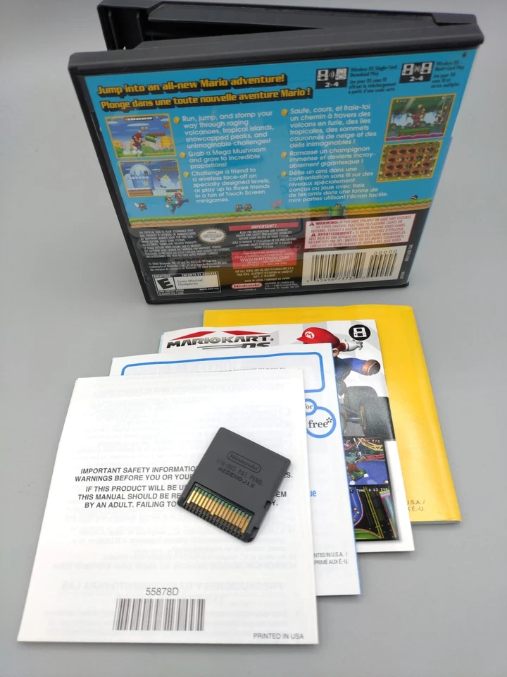 New Super Mario Bros. (Nintendo DS, 2006) Authentic Like New Condition - Image 2 of 3