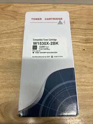 Premium Compatible Toner Cartridge W1530X-2BK Tank 1504 MFP 1604 2504 2604