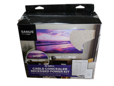 Sanus - Kit de alimentación empotrado corrector de cable en pared para televisores montados