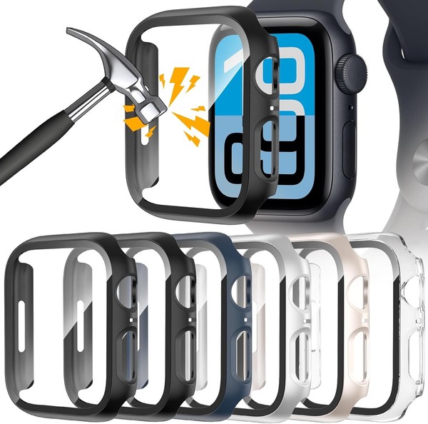 HüLle FüR Apple Watch SE 3/SE 2/Se/Series 6/5/4 44Mm 6-StüCk Set Schutz-image