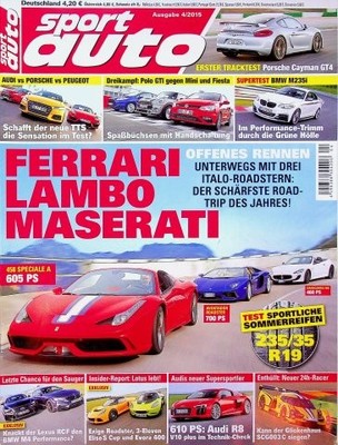 2) Sport Auto 04/2015 - Lamborghini Aventador LP 7 - Maserati GranCabrio MC mit