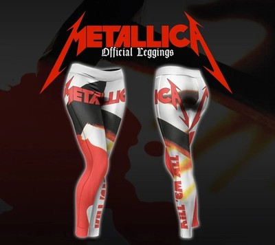 Metallica Kill  Em All Leggings rot/schwarz Grafik offizieller lizenzierter...