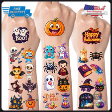 160 Count Halloween Temporary Tattoos for Kids Party Favors