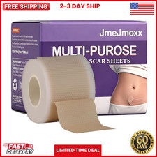 Silicone Scar Sheets, 1.6"x60" Roll-1.5M Silicone Scar Tape for Surgical Scar