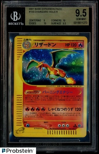 2001 Pokemon Base Set Expansion Pack #103 Charizard Holo BGS 9.5 GEM MINT