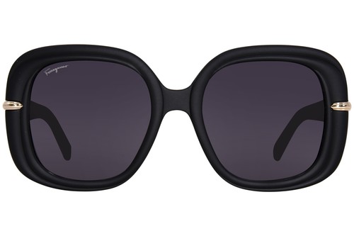 Salvatore Ferragamo SF1058S 002 Sunglasses Women's Matte Black/Grey 54mm - Picture 2 of 7