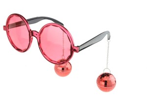 round novelty glasses