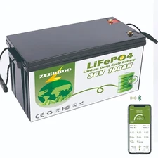 36V 100Ah LiFePO4 Lithium Battery For Golf Cart in 200A BMS, Max.Power 7.68kW