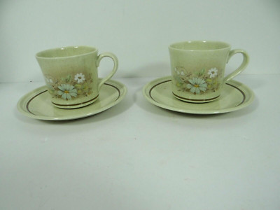 Royal Doulton Florinda Cups & Saucers Set of 2 Lambethware England
