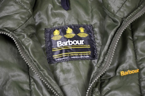 Vintage Barbour Gilet Unisex Green Nylon Polyester Vest Size M - Picture 10 of 13