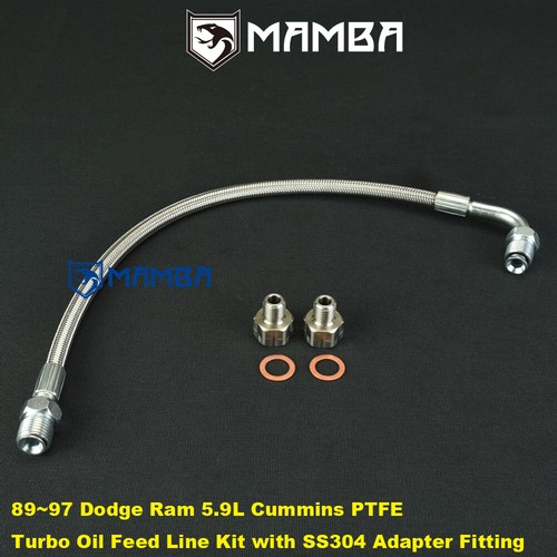 8997 Dodge Ram 5.9 For Cummins Turbo oil feed line (Both Adapter