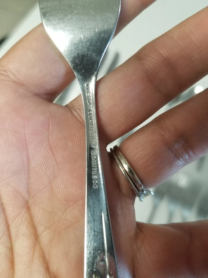 Onieda Community Нержавеющая Роза 29 шт. Набор Винтажный Редкий Читайте Описание - Изображение 4 из 4