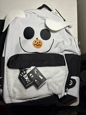 The Nightmare Before Christmas Zero Fuzzy Backpack Pumpkin Nose Ears Bioworld