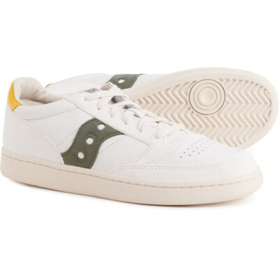 NEW Saucony Men's Jazz Court Leather Sneakers youth, White