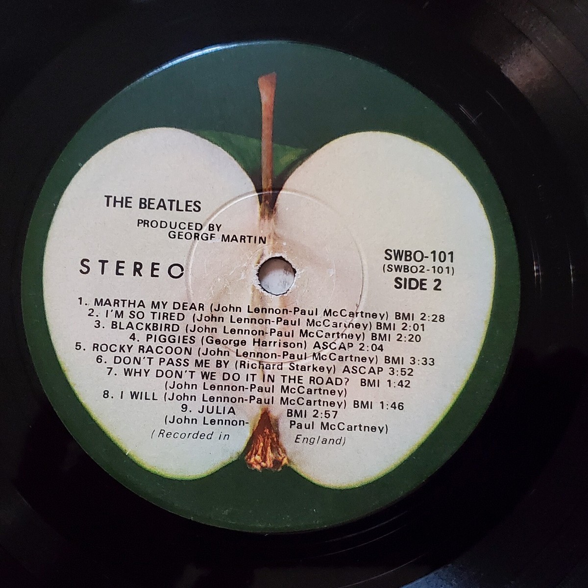The Beatles The White Album SWBO-101 Vinyl Record EXCELLENT