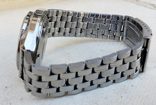 RARE ORIENT 0703-7140 STEEL QUARTZ 16 JEWELS MENS 37MM WATCH - Picture 7 of 12