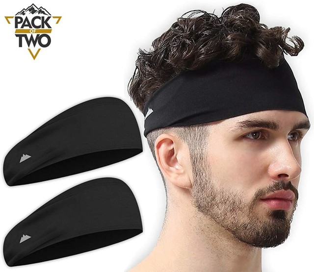 Mens Headband Sports Running Sweat Head Bands Athletic Sweatbands