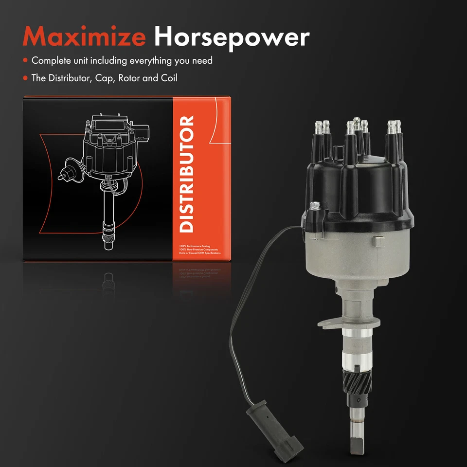 Distribuidor de encendido con tapa y rotor para Jeep Cherokee Wrangler 1998-1999 4,0 L Foto 2 de 4