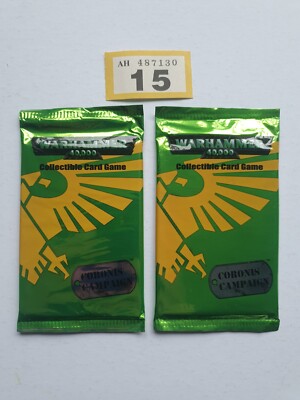Warhammer 40K CCG Cornonis Campaign Booster x 2 Factory Sealed 2002 GW Englisch