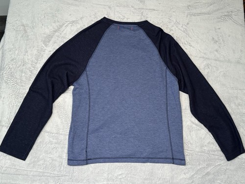 Camicia uomo Tommy Bahama grande blu relax manica lunga casual girocollo logo marlin usata in ottime condizioni - Foto 2 di 11