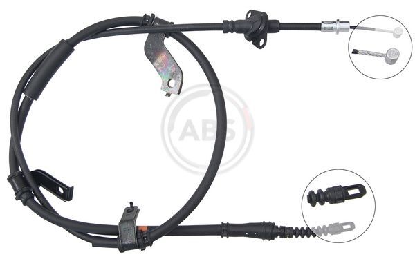 A.B.S. K17523 Handbremsseil Seilzug Bremsseil Hinten Rechts FüR Hyundai-image