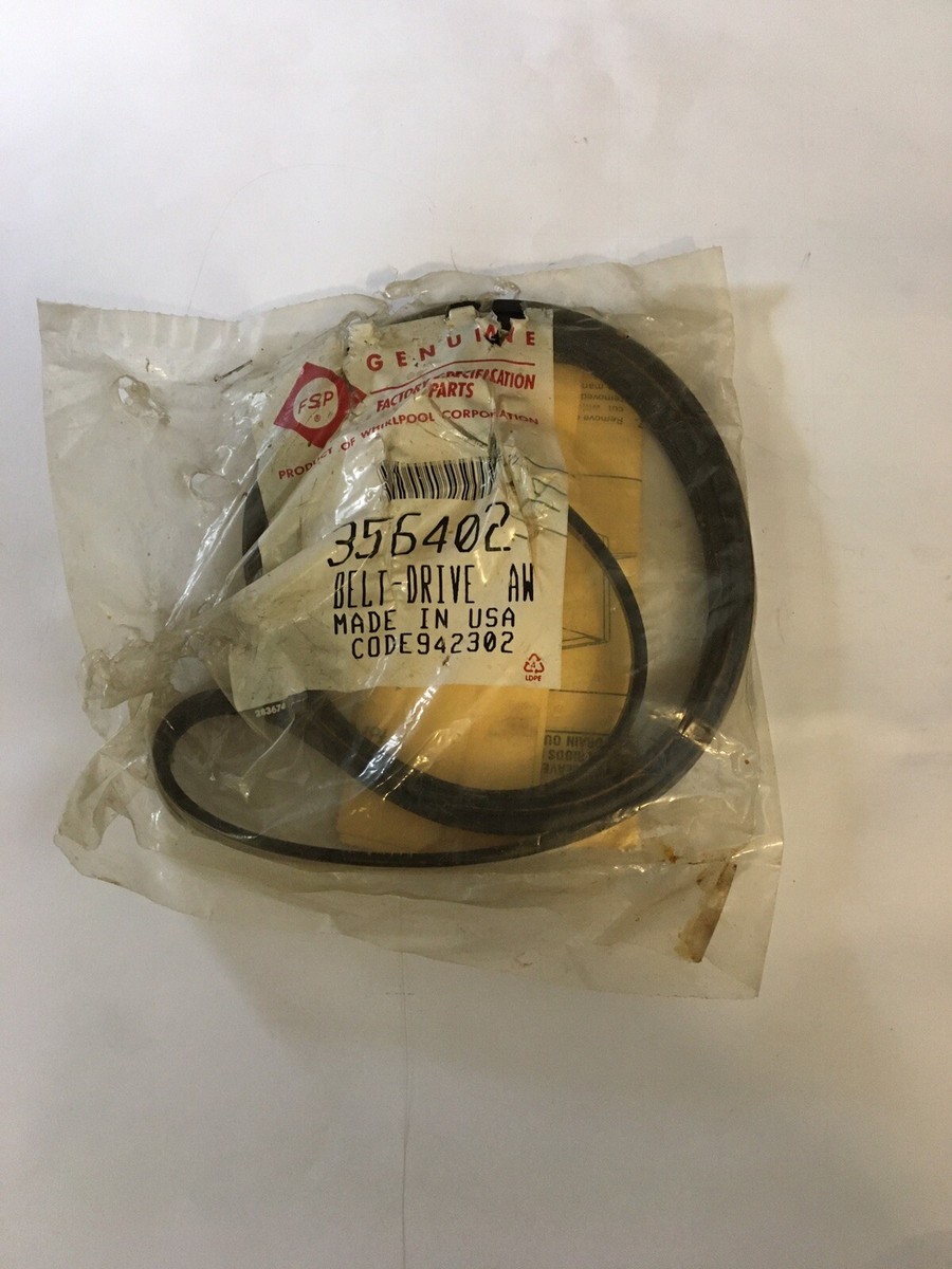 356402 OEM WHIRLPOOL Washer Drive Belt, 356403, 356404, 660373 