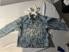 Supreme Black Ark Denim Trucker Jacket Blue Size Small (x2) *ships 2day**
