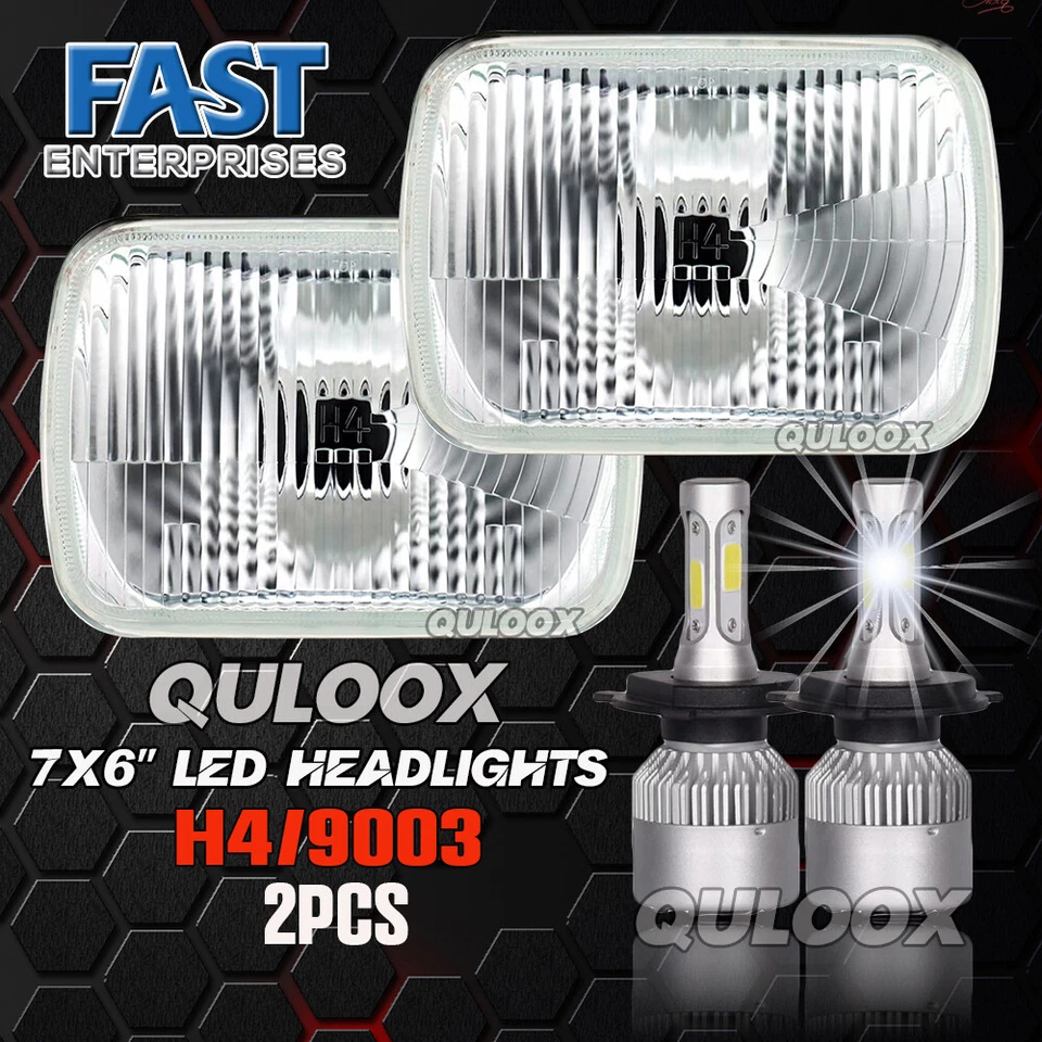 7X6" LED Headlight Hi/Lo Sealed DRL Turn Signal Lamp for Mercury Lynx 1981-1985 - Image 2 of 4