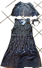 SALE 😃 NEW Tagged NIGHTINGALES size 14 HAND BEADED DRESS JACKET FASCINATOR