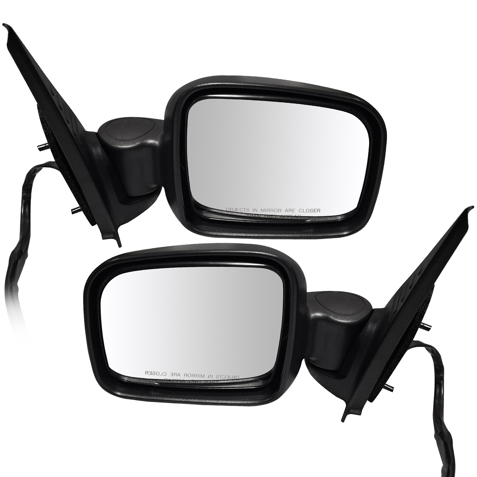 For 02-07 Jeep Liberty CH1321218 Pair Door Mirror LH&RH Side Power Glass Manual