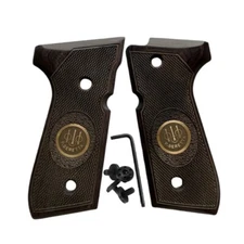 Beretta Grips 92/96 Wood Grips for 92FS & 92F Premium Medallion Grips W/Screws