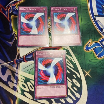 Yugioh! Negate Attack x3 LDK2-ENK33 Playset NEW Unlimited NM/M