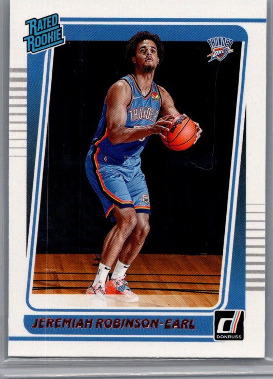 2021-22 Panini Donruss Jeremiah Robinson-Earl #220 RC Oklahoma City Thunder