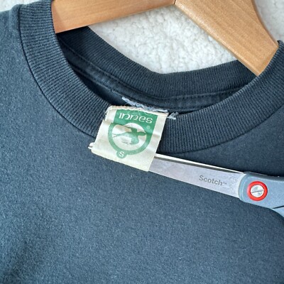 Vintage 90s Innes Skate T Shirt Skateboard Logo Distressed Black