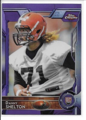 2015 Topps Chrome Football Purple Refractors Danny Shelton RC Browns