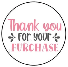 THANK YOU FOR YOUR PURCHASE SMALL BUSINESS ENVELOPE SEALS LABELS STICKERS