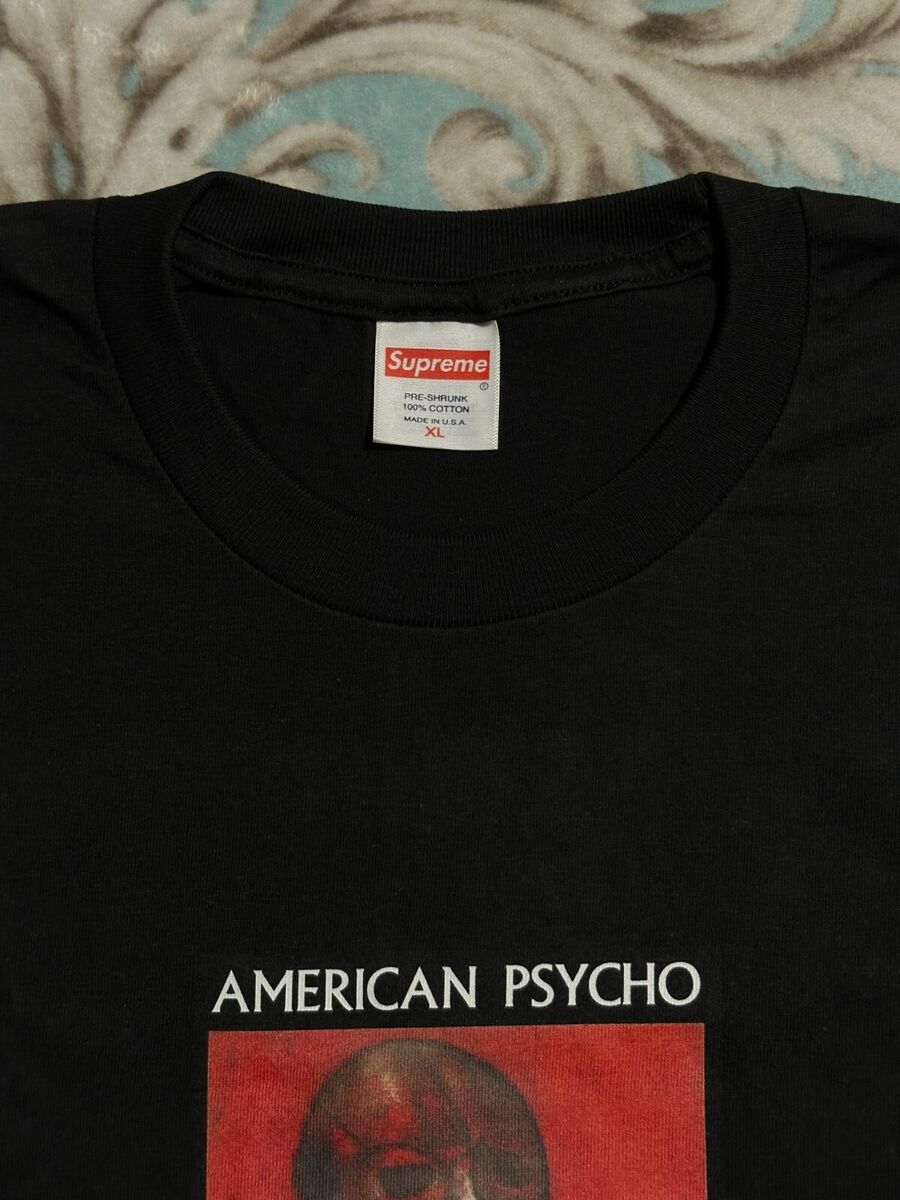 SUPREME AMERICAN PSYCHO TEE (BLACK) (XL) FW23 BANDANA CAMO SUPREME AMERICAN PSYCHO TEE (BLACK) (XL) FW23 BANDANA CAMO