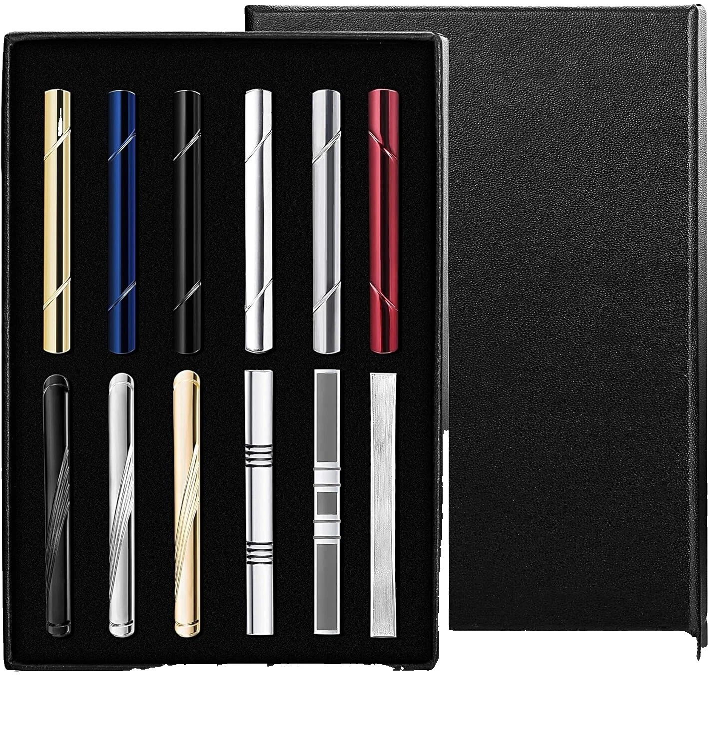 Broches y corbatas negros para hombre