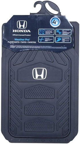 Plasticolor Honda Weatherpro 4 Pc. Floor Mat Set, Black, One Size - Picture 3 of 6