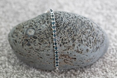 Marambaia London Blautopas Sterlingsilber Armband
