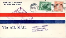 Cam 16 AAMC 16S3 Columbus to Louisville - Worden - 9 cent Franklin